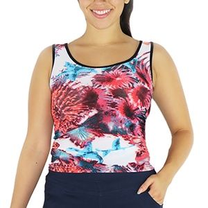Nautical Print Fitted Sport Top (31-24)